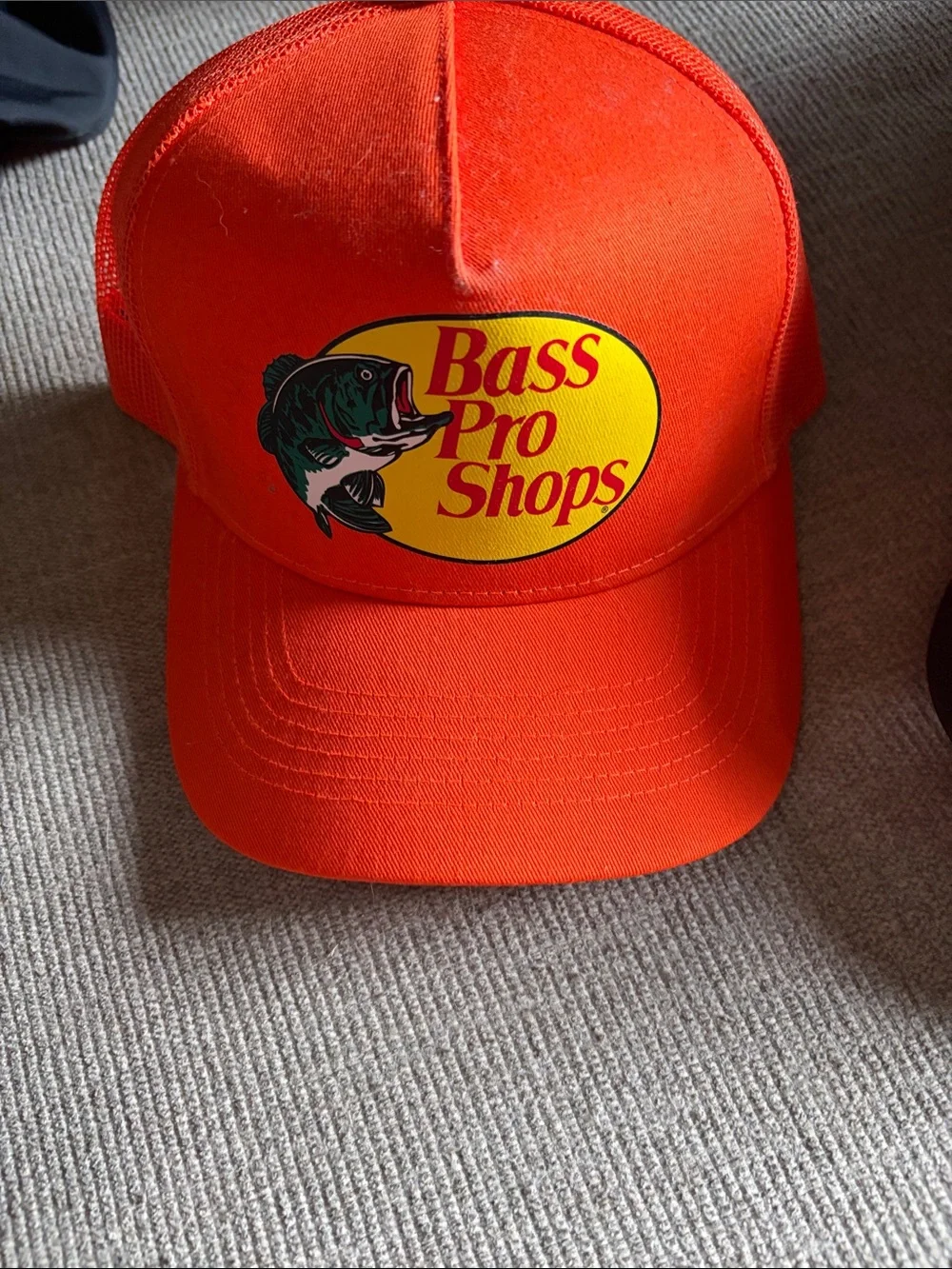Bass Pro Shops Bright Orange Logo Trucker Cap